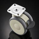 65mm Twin Wheel Castor with Plate Fitting and Brake