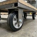 200mm Rubber Wheel on Aluminium Centre – 25mm Bore
