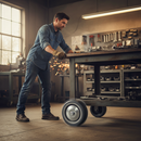 Premium 75mm Diameter Wheel with Grey Thermoplastic Rubber and 75Kg Load Capacity