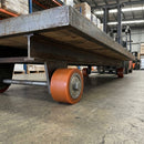 75 x 75mm Polyurethane Pallet Roller - 20mm Bore, Ball Bearing
