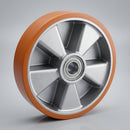 Heavy Duty 225mm Polyurethane Wheels 1000kg Load Capacity