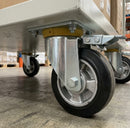 125mm Directional Lock Castor Rubber on Aluminium 300kg Load Capacity