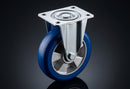 125mm Fixed Castor – Polyurethane Wheel on Aluminium Centre