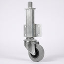 125mm Swivel Castor Grey Rubber on Polypropylene 100kg Load Capacity