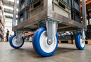 125mm Fixed Castor – Polyurethane Wheel on Nylon Centre