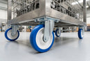 150mm Fixed Castor – Polyurethane Wheel on Nylon Centre
