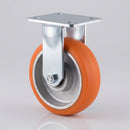 125mm Fixed Castor – Ergonomic Polyurethane Wheel