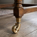 38mm Brass Swivel Castor – Peg & Socket Fitting
