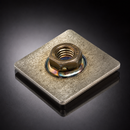 30 x 30mm Square Stainless Steel M8 Threaded Weld Plate