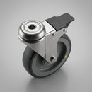 150mm Braked Bolt Hole Castor with ESD Wheel