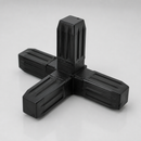 25mm 4 Way Corner Square Tube Connector