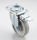 200mm Directional Lock Castor White Nylon 400kg Load Capacity