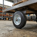 125mm Medium/Heavy Duty Rubber Wheels 110kg Load Capacity