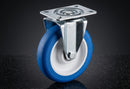 125mm Fixed Castor - Polyurethane Wheel on Nylon Centre
