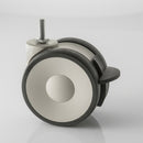 75mm Twin Wheel Medical Castor with M10 Stem and Brake