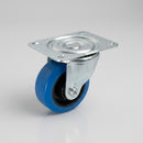 75mm Swivel Castor Blue Rubber