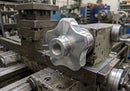 Handwheel Polished Aluminium M10 x 50mm Diameter