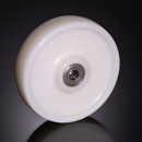 100mm Nylon Wheel - 20mm Bore with Ball Bearing