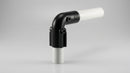Black Corner Joint 28mm OD Tube, 65mm Length