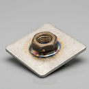40 x 40mm Square Stainless Steel M12 Threaded Weld Plate