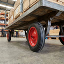 Heavy Duty Rubber Wheel 330mm Dia. 25.4mm Bore