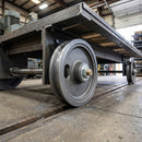 Grooved Cast Iron Wheels with M10 x 79mm Axle