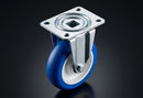 125mm Fixed Castor – Polyurethane Wheel on Nylon Centre