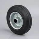 200mm Solid Black Rubber Wheels 180kg Load Capacity