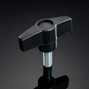 Male Wing Knob 40mm Diameter, M6 x 20mm Thread Length