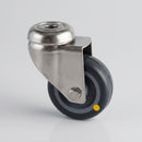 60mm Stainless Steel Swivel Bolt Hole Castor – ESD Wheel