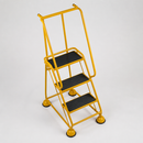 Warehouse Ladder Steps 2.52m with Ribbed Rubber Treads