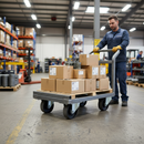 Premium Heavy Duty 200mm Diameter Cast Iron Wheel with 25mm Ball Bearing and 1100Kg Load Capacity