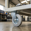80mm Pressed Steel Swivel Castor – 60kg Load Capacity