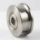 100mm Hardened Steel Single Flanged Wheels with Ball Bearings