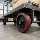 Red Polyurethane Wheel 250mm with 25mm Roller Bearing