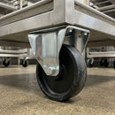 125mm Fixed Castor - High Temp Phenolic Wheel (102 x 83mm Plate)