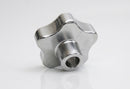Aluminium Through Thread Handwheel M6 x 40mm Diameter