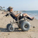 Tilt-in-Space Reclining Beach Wheelchair 182kg Capacity