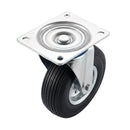260mm Swivel Castor Black Puncture Proof 350kg Load Capacity