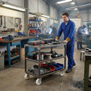 Pressed Steel Swivel Castors Wheel with White Nylon & 4-Hole Top Plate - Robust Load Capacity