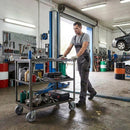 Zinc Plated Swivel Castors with Grey Thermoplastic Rubber Wheel - 60mm-125mm, 40kg-100kg Load
