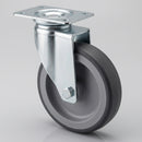 125mm Zinc Plated Swivel Castor – TPR Wheel