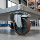 125mm Braked Heavy Duty Castor 450kg Load Capacity