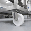 100mm Swivel Castor – 316 Stainless Steel with Nylon Wheel