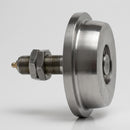 55mm Single Flanged Steel Wheel with Stub Axle