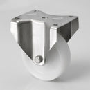 80mm Fixed Castor with Nylon Wheel – 100kg Load Capacity