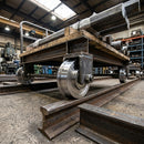 250mm Hardened Steel Single Flanged Wheels with Ball Bearings