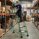 Anti-Slip Mobile Warehouse Steps 1940h x 580w x 1120dmm