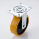 250mm Fixed Heavy Duty Castor - Polyurethane on Cast Iron Wheel