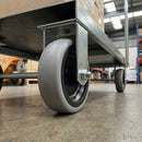 75mm Light Duty Grey Rubber Wheel - 70kg Load Capacity
